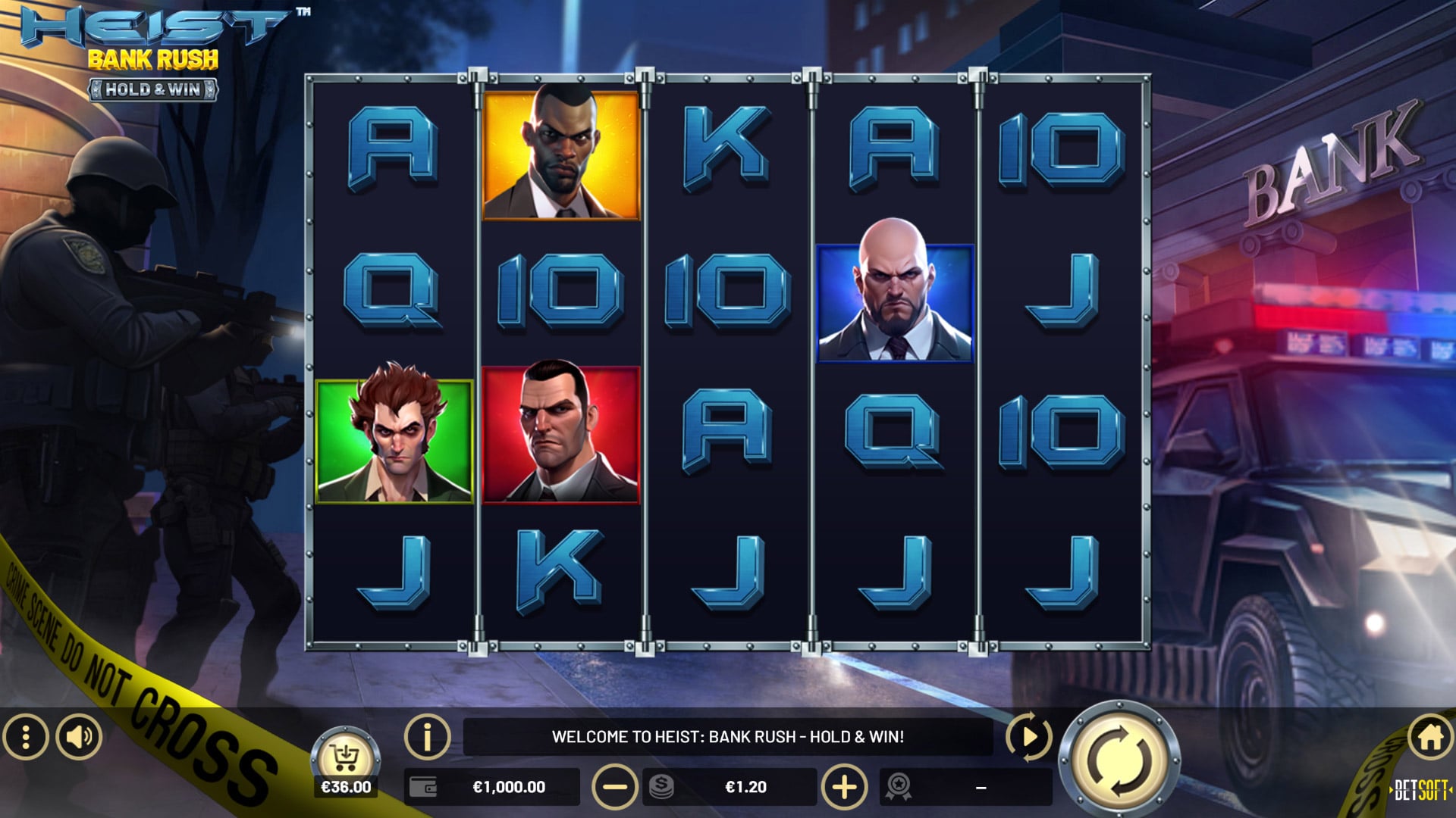 HEIST: BANK RUSH – HOLD & WIN