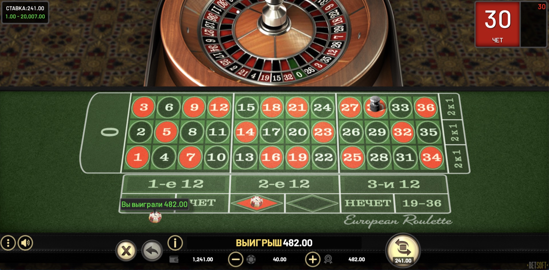 Vip European Roulette