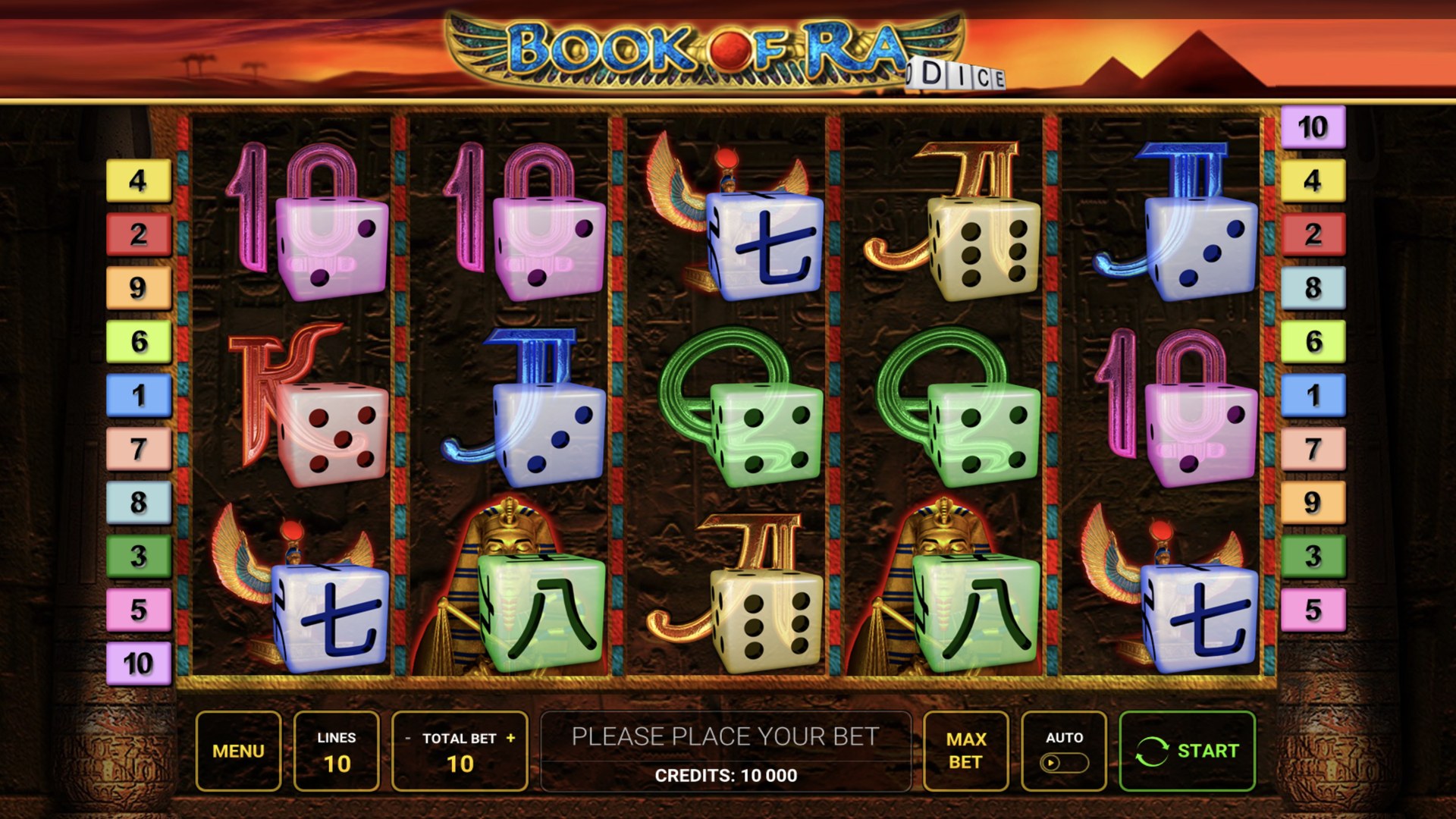 Book of Ra Dice