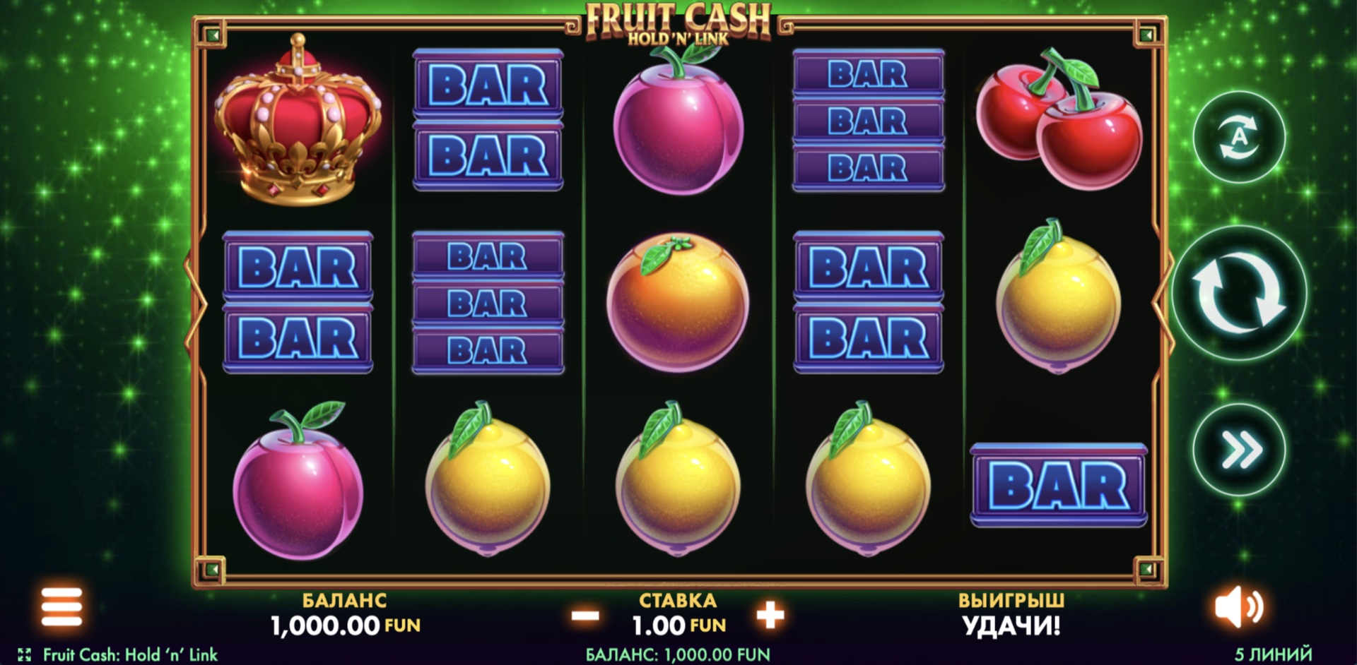 Fruit Cash Hold 'n' Link