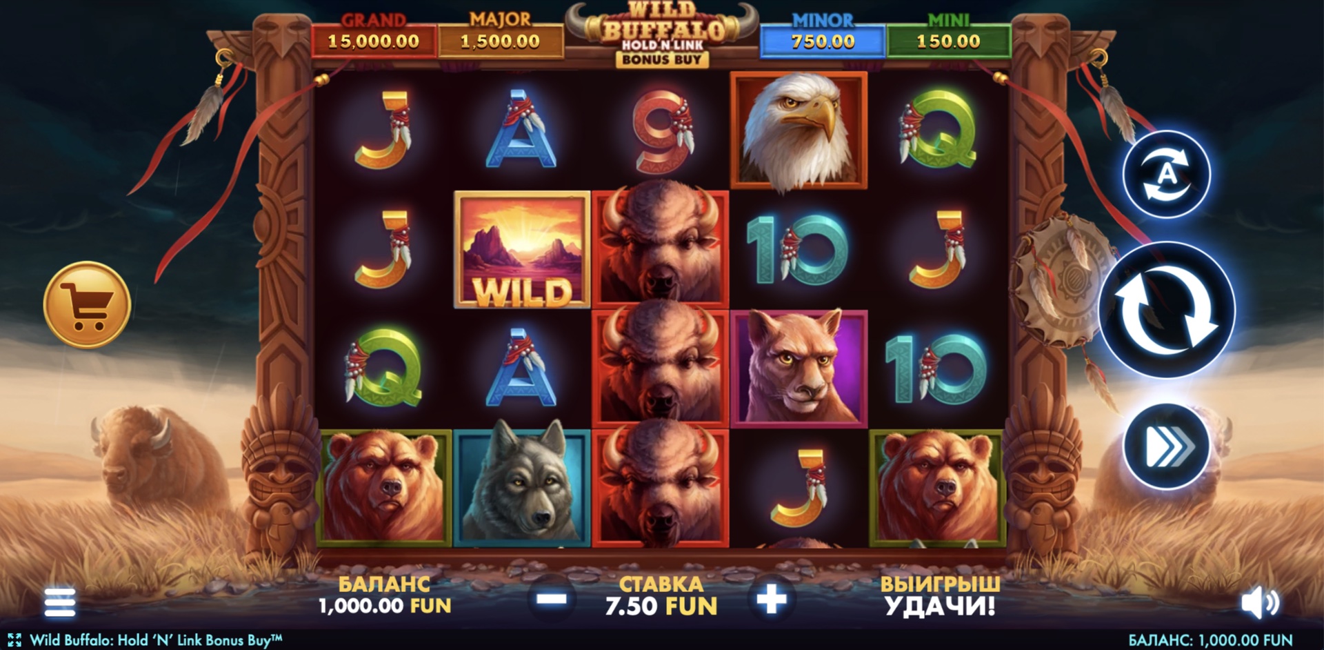 Wild Buffalo Hold 'N' Link Bonus Buy
