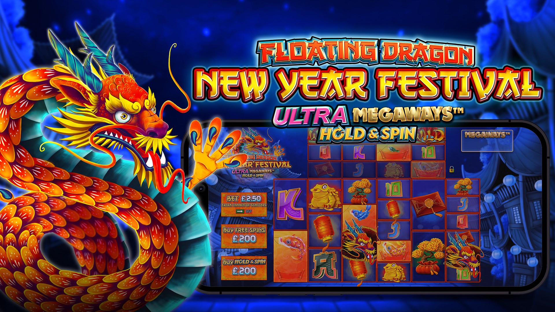 Floating Dragon New Year Festival Ultra Megaways Hold & Spin